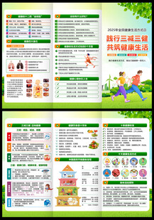 2025全民健康生活方式日折页