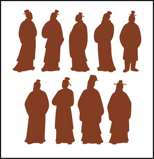 古代人物剪影