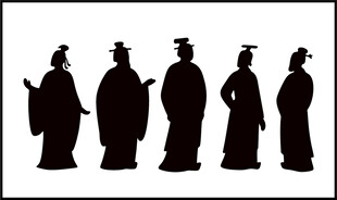 古代人物剪影