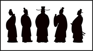 古代人物剪影