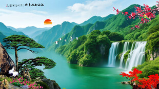 流水生财图
