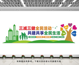 三减三健文化墙