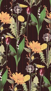 花卉图案背景 色彩绚丽