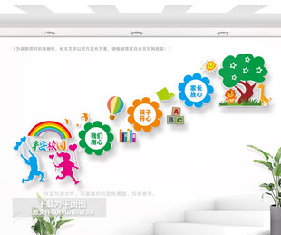 幼儿园楼梯文化墙