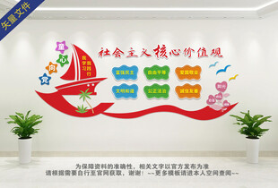 社会主义核心价值观卡通