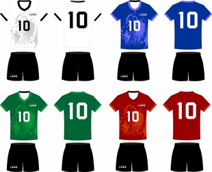 足球服运动服狮子底纹模板