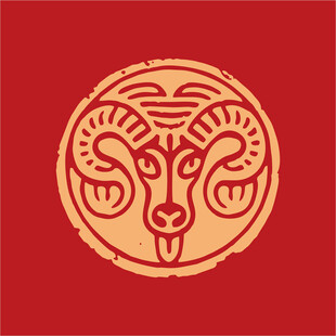 羊年图腾标志设计