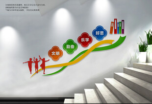 校园楼梯文化墙
