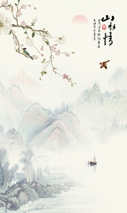 玄关花鸟画装饰画