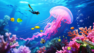 海底世界水母