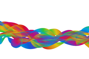 彩色波浪形抽象图案