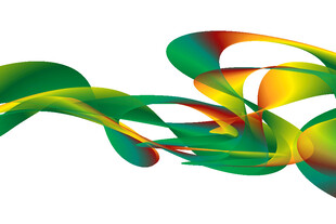 动感彩色抽象线条图案