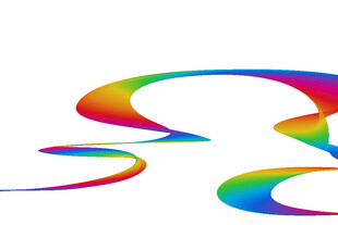 多彩曲线艺术图形