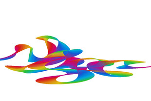 多彩抽象动感图案设计