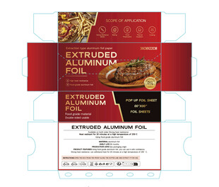 锡纸包装盒设计平面图