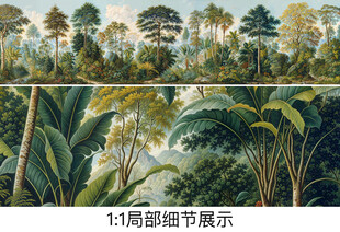 热带雨林背景墙