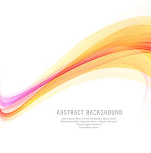 彩色动感波浪抽象背景图