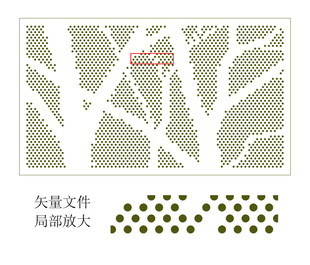 树叶镂空图案矢量素材