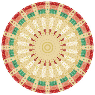 圆形古典地毯花纹