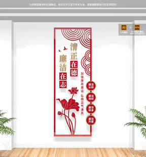 竖版廉洁文化墙