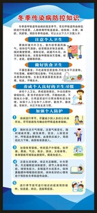 冬季传染病预防知识展架