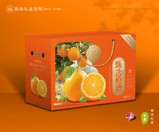 橙子包装 脐橙礼盒