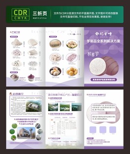 槟榔芋产品手册三折页