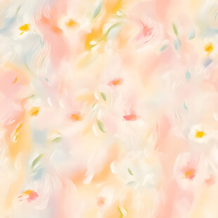 梦幻花卉水彩背景图