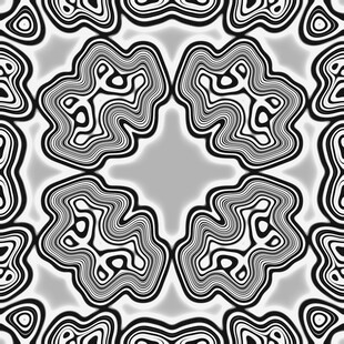 黑白几何花纹图案