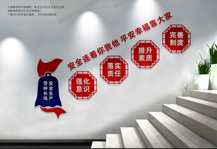 安全生产楼梯文化墙