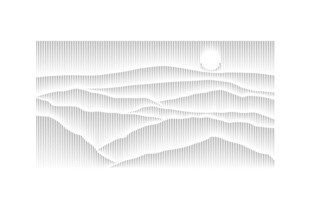 简约山水浮雕艺术图景