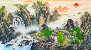 客厅山水画