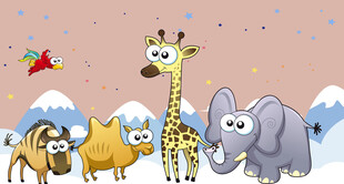 卡通儿童房背景