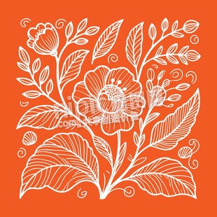 矢量花纹印花图案