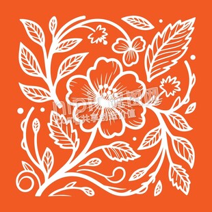 艺术花卉装饰花纹