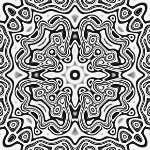 黑白几何花纹装饰图案