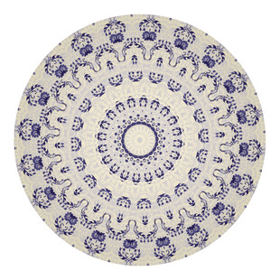 圆形复古传统古典花纹