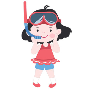 开学季运动会体育课学潜水的女孩