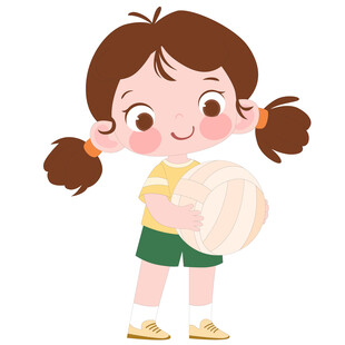 开学季运动会体育课打网球的女孩