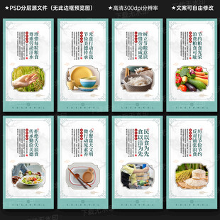 食堂文化标语展板