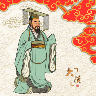 古代帝王形象汉景帝