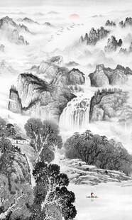 水墨山水画