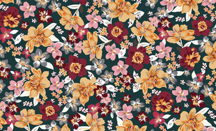 多彩花卉图案背景