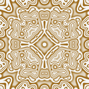 金色几何花纹图案