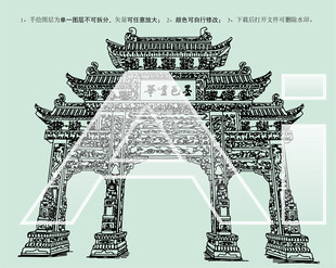 即墨古城墨邑重华牌坊