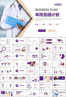 紫色大气医美整形发布会PPT