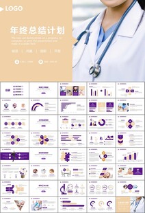 紫色大气医美整形发布会PPT