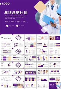 紫色大气医美整形发布会PPT
