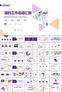 紫色大气医美整形发布会PPT