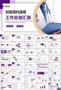 紫色大气医美整形发布会PPT